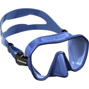 imageCressi Adult Frameless Diving Mask  Wide View Mono Lens  Low Internal Volume  Pure Soft Silicone  Z2 Designed in Italy by CressiBlue Metal