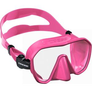 imageCressi Adult Frameless Diving Mask  Wide View Mono Lens  Low Internal Volume  Pure Soft Silicone  Z2 Designed in Italy by CressiPink Fluo