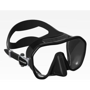 imageCressi Adult Frameless Diving Mask  Wide View Mono Lens  Low Internal Volume  Pure Soft Silicone  Z2S Designed in Italy by CressiBlack