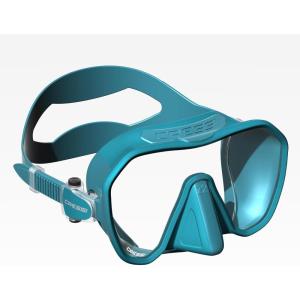 imageCressi Adult Frameless Diving Mask  Wide View Mono Lens  Low Internal Volume  Pure Soft Silicone  Z2S Designed in Italy by CressiTurquoise