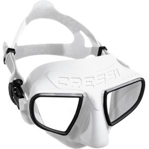 imageCressi Frameless Freediving Mask with Reduced Internal Volume and Ergonomic Nose Shape  Atom Made in ItalyWhiteBlack