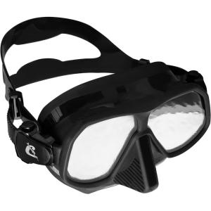 imageCressi Lightweight Frameless Mask for Spearfishing Freediving and Snorkeling Flexible and Sturdy Rombo Designed in ItalyBlackBlackBlack Mirrored Lens