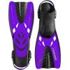 imageCressi Adult Adjustable Snorkeling Fins with Ultra Resistant Buckles Very Light Ideal for Traveling  Tonga Designed in ItalyPurple