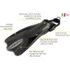 imageCressi Adult Short Adjustable Fins  Snorkeling Versatile Open Heel to use Also Barefoot  Palau SAF Made in ItalyBlackTitanium