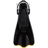 imageCressi Adult Short Adjustable Fins  Snorkeling Versatile Open Heel to use Also Barefoot  Palau SAF Made in ItalyBlackYellow