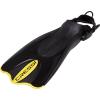 imageCressi Adult Short Adjustable Fins  Snorkeling Versatile Open Heel to use Also Barefoot  Palau SAF Made in ItalyBlackYellow