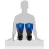 imageCressi Adult Short Adjustable Fins  Snorkeling Versatile Open Heel to use Also Barefoot  Palau SAF Made in ItalyBlueAzure