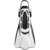 imageCressi Adult Short Adjustable Fins  Snorkeling Versatile Open Heel to use Also Barefoot  Palau SAF Made in ItalyWhiteBlack