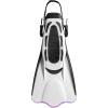 imageCressi Adult Short Adjustable Fins  Snorkeling Versatile Open Heel to use Also Barefoot  Palau SAF Made in ItalyWhiteLilac