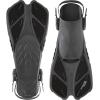 imageCressi Adult Short Adjustable Swim Fins with UltraResistant Buckles Very Light  Ideal for Traveling  Bonete Designed in ItalyBlackBlack