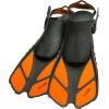 imageCressi Adult Short Adjustable Swim Fins with UltraResistant Buckles Very Light  Ideal for Traveling  Bonete Designed in ItalyBlackOrange
