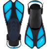 imageCressi Adult Short Adjustable Swim Fins with UltraResistant Buckles Very Light  Ideal for Traveling  Bonete Designed in ItalyTranslucent Aquamarine