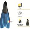 imageCressi Adult Snorkeling Fins with SelfAdjustable Comfortable Full Foot Pocket  Perfect for Traveling  Agua Made in ItalyBlue