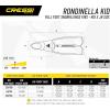 imageCressi Adult Snorkeling Full Foot Pocket Fins Good Thrust Light Fin Rondinella Designed and Made in ItalyAquamarine
