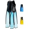 imageCressi Adult Snorkeling Full Foot Pocket Fins Good Thrust Light Fin Rondinella Designed and Made in ItalyAquamarine
