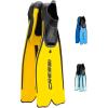 imageCressi Adult Snorkeling Full Foot Pocket Fins Good Thrust Light Fin Rondinella Designed and Made in ItalyYellow