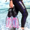 imageCressi Adult Snorkeling Full Foot Pocket Fins Made with Advanced Technology  Pluma Made in ItalyBlueAzure