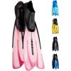 imageCressi Adult Snorkeling Fins with SelfAdjustable Comfortable Full Foot Pocket  Perfect for Traveling  Agua made in ItalyPink