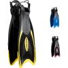 imageCressi Palau Adjustable Open Heel Snorkeling Swim Fins BlueBlack  Yellow