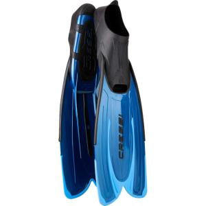 imageCressi Adult Snorkeling Fins with SelfAdjustable Comfortable Full Foot Pocket  Perfect for Traveling  Agua Made in ItalyBlue