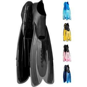 imageCressi Adult Snorkeling Fins with SelfAdjustable Comfortable Full Foot Pocket  Perfect for Traveling  Agua made in ItalyBlack