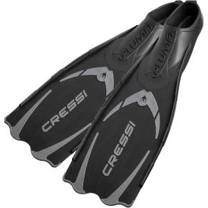 imageCressi Adult Snorkeling Full Foot Pocket Fins Made with Advanced Technology  Pluma Made in ItalyBlackSilver