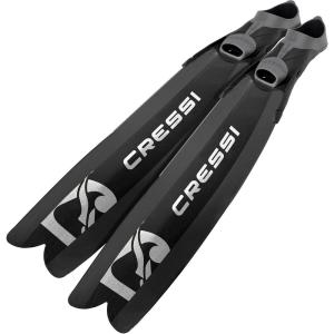 imageCressi Long Blade Fins for Freediving  Thin and Durable Gara Modular Turbo Boost Designed in ItalyBlack