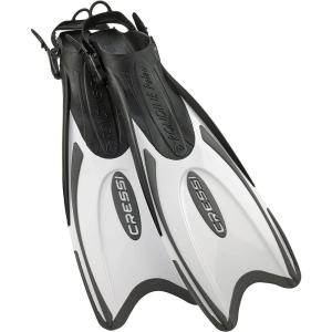imageCressi Palau Adjustable Open Heel Snorkeling Swim Fins BlueWhiteBlack