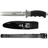 imageCressi Borg Long Blade Knife for Diving and Spearfishing Knife  Pointed ampamp Blunt TipGrey