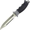 imageCressi Borg Long Blade Knife for Diving and Spearfishing Knife  Pointed ampamp Blunt TipGrey