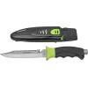 imageCressi Borg Long Blade Knife for Diving and Spearfishing Knife  Pointed ampamp Blunt TipLime
