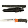 imageCressi Borg Long Blade Knife for Diving and Spearfishing Knife  Pointed ampamp Blunt TipOrange