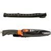 imageCressi Borg Long Blade Knife for Diving and Spearfishing Knife  Pointed ampamp Blunt TipOrange