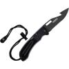 imageCressi Underwater Dive Knife  Stainless Steel Dual Serrated and Smooth Blade  Ideal for Freediving and Scuba Diving  Chaku Designed in ItalyBlack