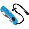 imageCressi Underwater Dive Knife  Stainless Steel Dual Serrated and Smooth Blade  Ideal for Freediving and Scuba Diving  Chaku Designed in ItalyBlue