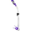 imageCressi Adult Diving Dry Snorkel with Splash Guard and Top Valve  Supernova Dry Designed in ItalyBlackPurple