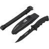 imageCressi Borg Long Blade Knife for Diving and Spearfishing Knife  Pointed ampamp Blunt TipBlackBlack