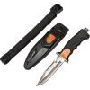 imageCressi Borg Long Blade Knife for Diving and Spearfishing Knife  Pointed ampamp Blunt TipOrange