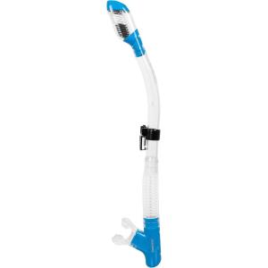 imageCressi Adult DryTop Snorkel Snorkeling Without Worry About Water  Tao Dry Designed in ItalyClearBlue