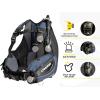 imageCressi High Lift Capacity  Hybrid Scuba Diving Buoyancy Compensator  SelfPivoting Waistband System  Anatomic Fit Emperor Designed in ItalyMedium
