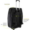 imageCressi Strong Large Capacity Roller Luggage Bag 115L with Backpack Straps  Moby 5 designed in ItalyBlackBlack w Regulator Bag