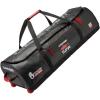 imageCressi HighCapacity Wheeled Bag  Water Resistant  120 Liters Capacity  Ideal for Scuba Diving and Water Sports Equipment  Tuna Designed in ItalyBlackRed