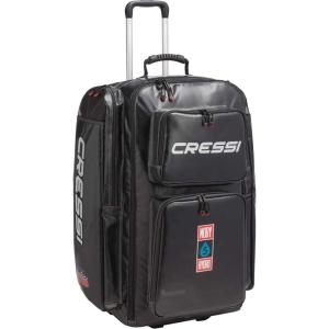 imageCressi Strong Large Capacity Roller Luggage Bag 115L with Backpack Straps  Moby 5 designed in ItalyBlack Hydro