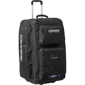 imageCressi Strong Large Capacity Roller Luggage Bag 115L with Backpack Straps  Moby 5 designed in ItalyBlackBlue