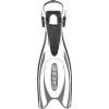 imageCressi Adult Powerful Efficient Open Heel Scuba Diving Fins  Frog Plus made in ItalyWhiteBlack