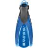 imageCressi Adult Short Adjustable Fins  Snorkeling Versatile Open Heel to Use Also Barefoot  Maui Made in ItalyBlackBlue