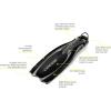 imageCressi Scuba Diving Fins  Reactive Open Heel with Bungee Strap  Reaction EBS made in ItalyBlackSilver