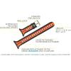 imageCressi Watchband for BigScreen Dive Computers Dive Computer Spare PartsBlackOrange Watchband for BigScreen Dive Computers