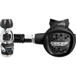 imageCressi Ideal Scuba Diving Regulator for Beginners and Travelers  Hyperbalanced Diaphram 1st Stage Compact 2nd Stage  MC9Compact Made in ItalyGrey
