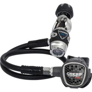 imageCressi Ideal Scuba Diving Regulator for Beginners and Travelers  Hyperbalanced Diaphram 1st Stage Compact 2nd Stage  MC9SCCompact Pro Made in ItalyInt